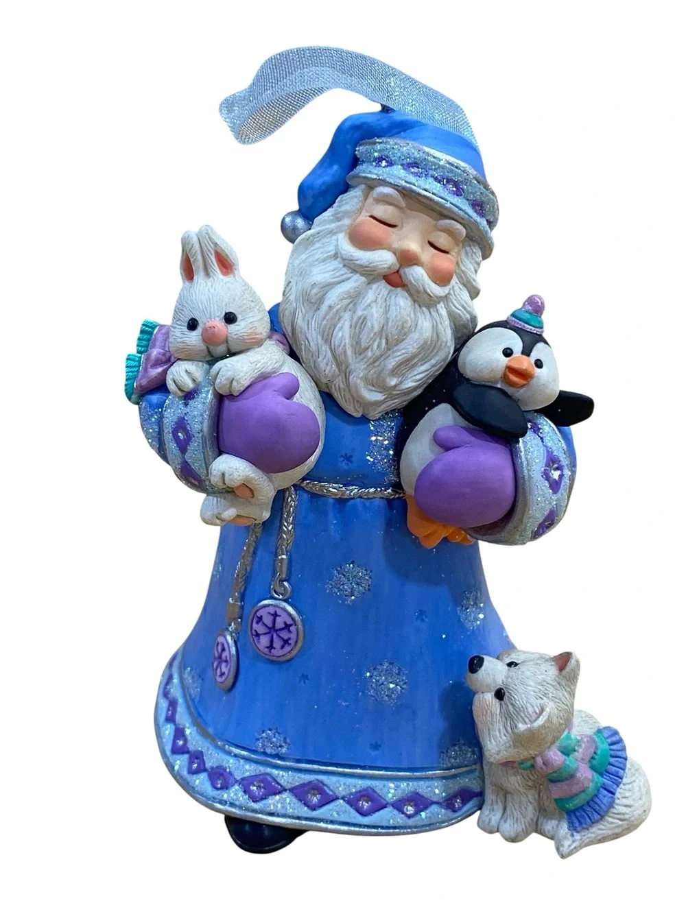 Hallmark 2002 Santa with Animal Friends Ornament